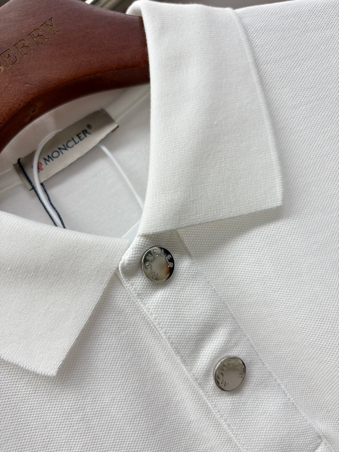 Moncler Leather Logo Patch Polo Shirt – Spring/Summer Collection