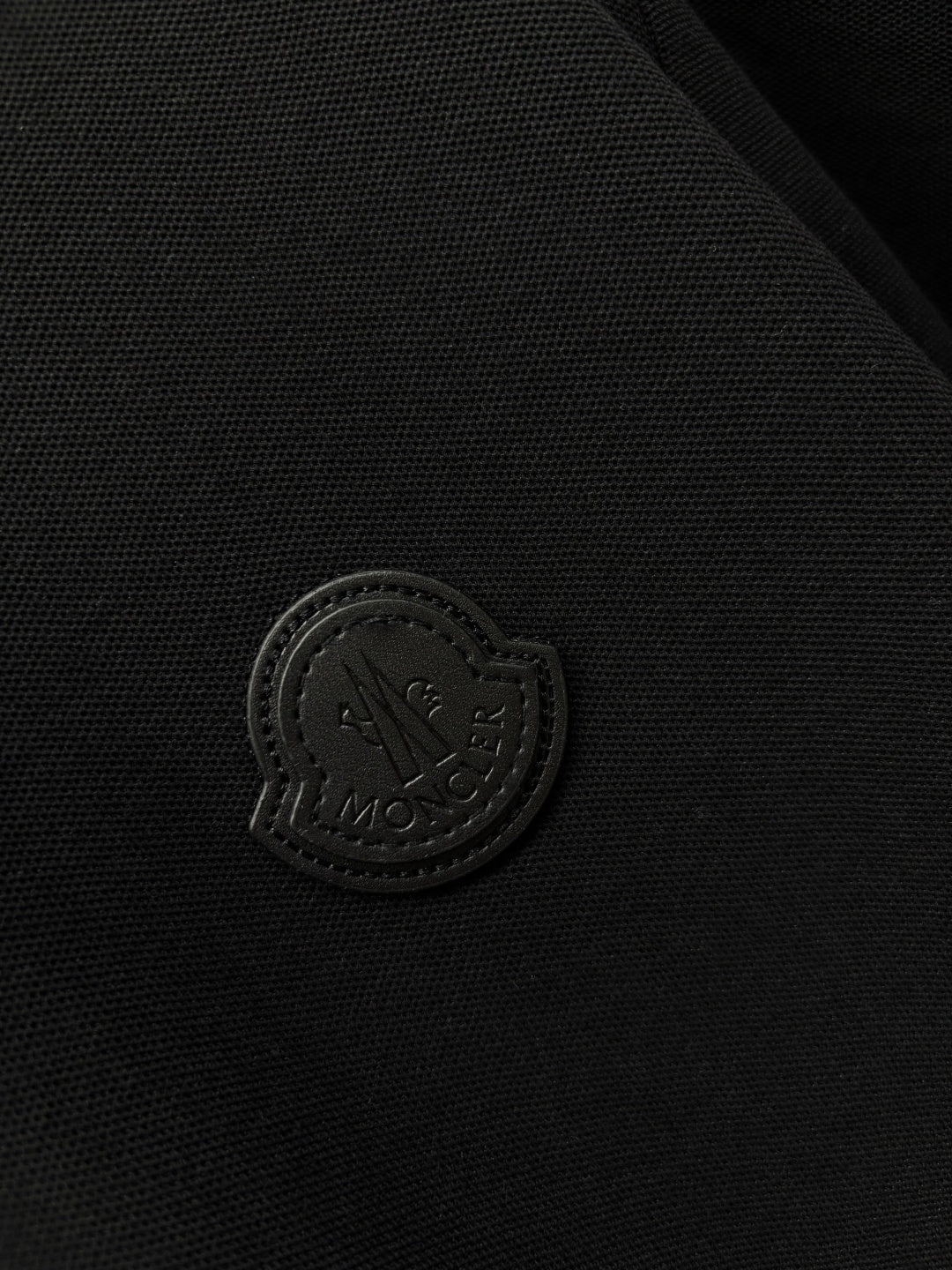 Moncler Leather Logo Patch Polo Shirt – Spring/Summer Collection
