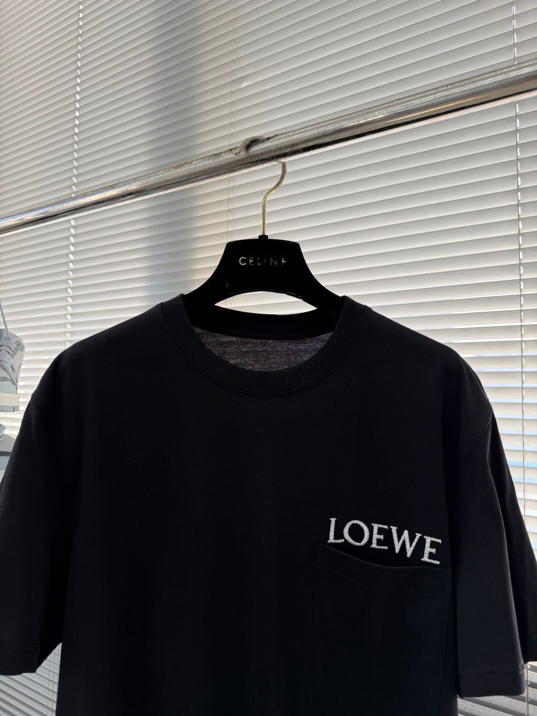 Loewe Pocket Embroidered Cotton T-Shirt