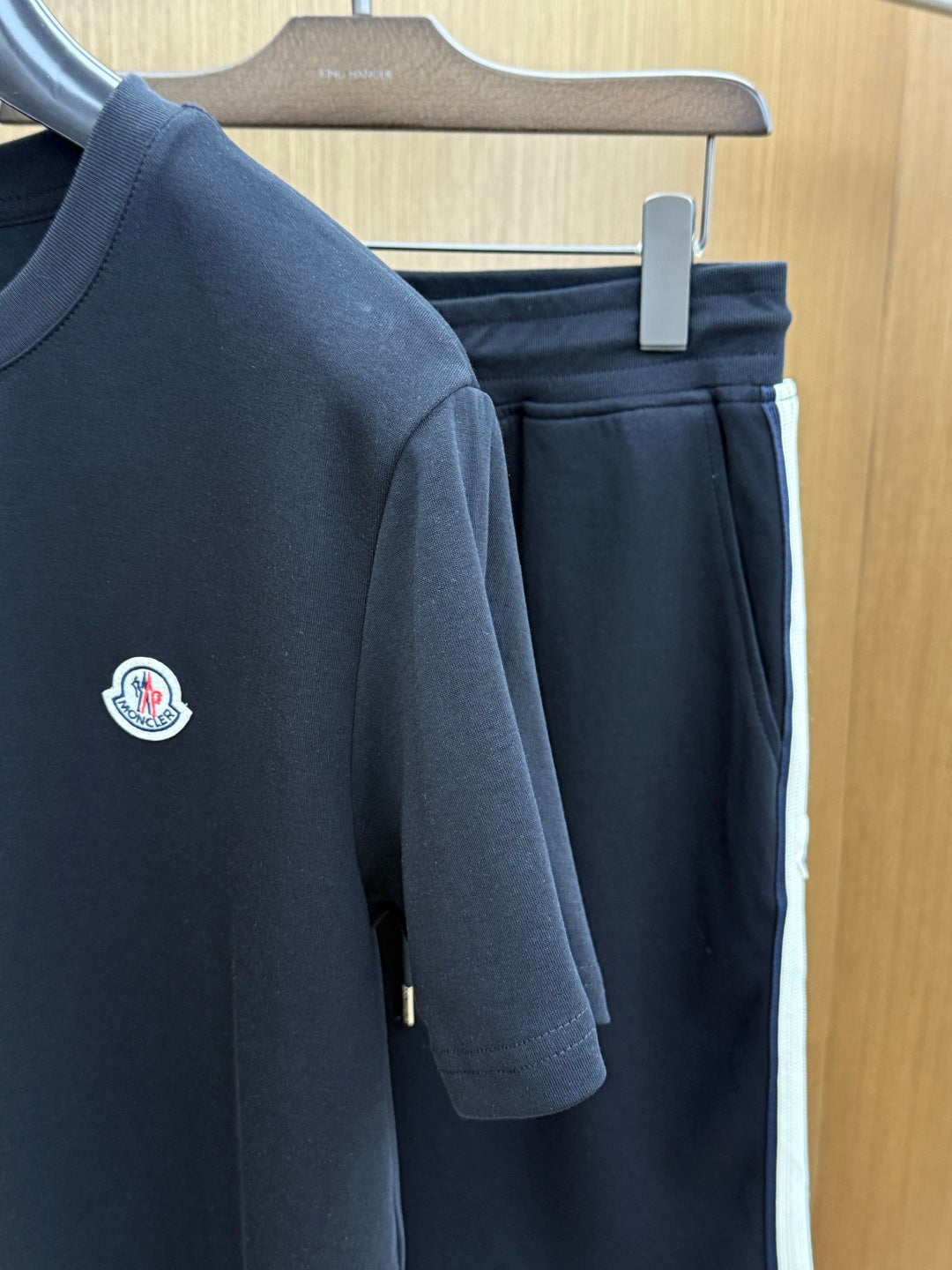 Moncler Leisure Short-Sleeve Shorts Set – Spring/Summer Collection