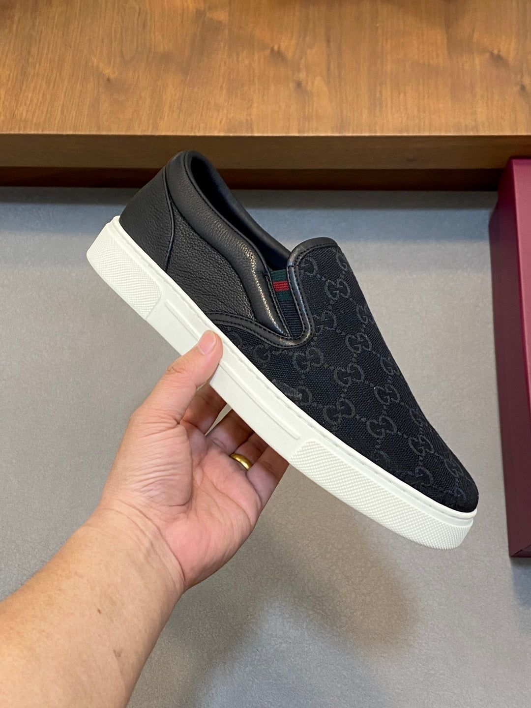 Gucci Nappa Leather Casual Sneakers