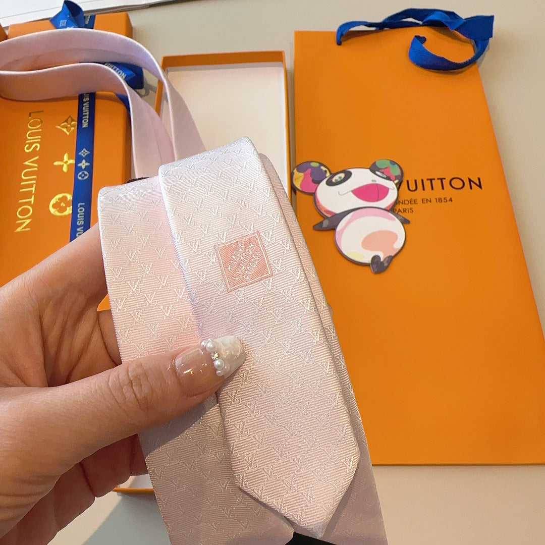 Louis Vuitton Fishnet Silk Tie