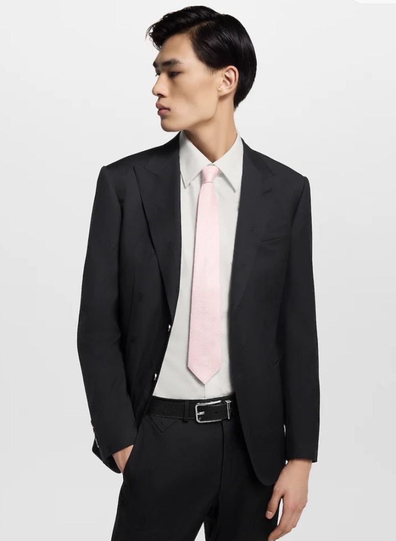 Louis Vuitton Fishnet Silk Tie