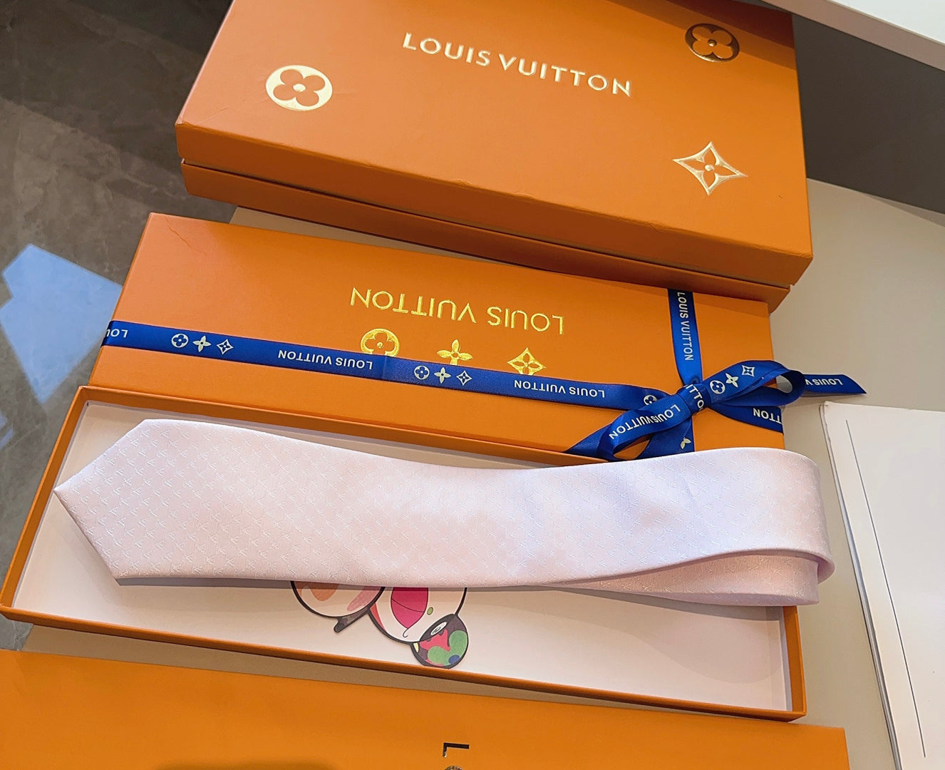 Louis Vuitton Fishnet Silk Tie