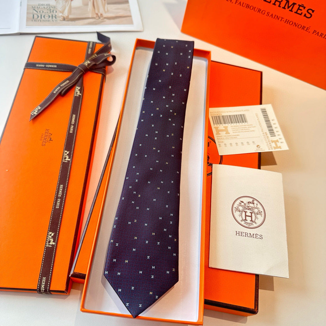 Hermès Philippe Mouquet 7cm Tie