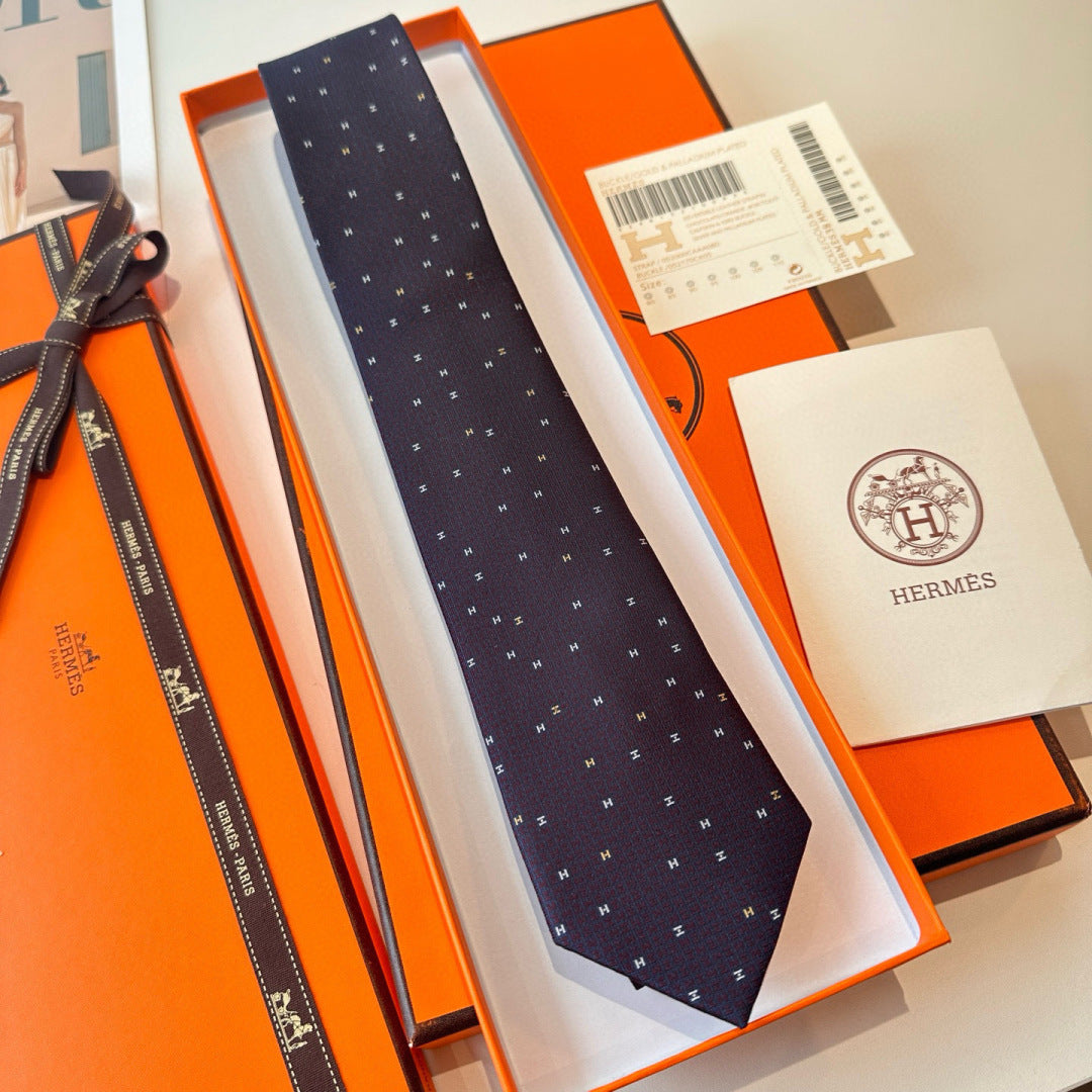 Hermès Philippe Mouquet 7cm Tie