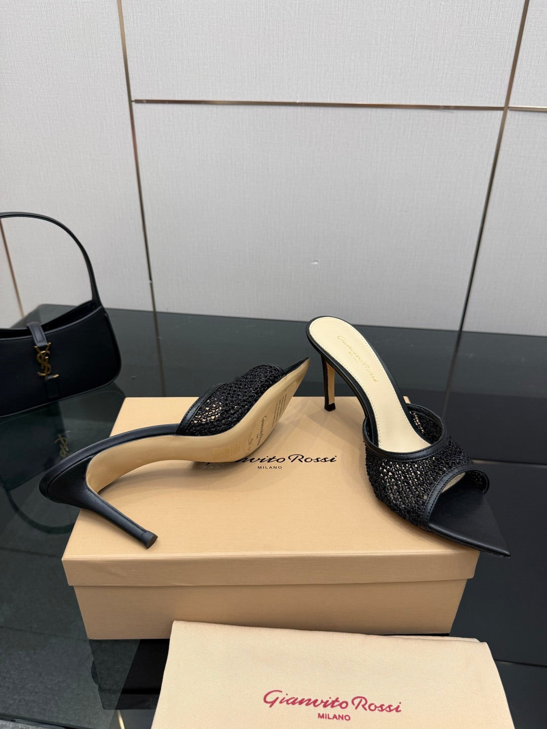 Gianvito Rossi Classic Pointed-Toe Embroidered Pumps