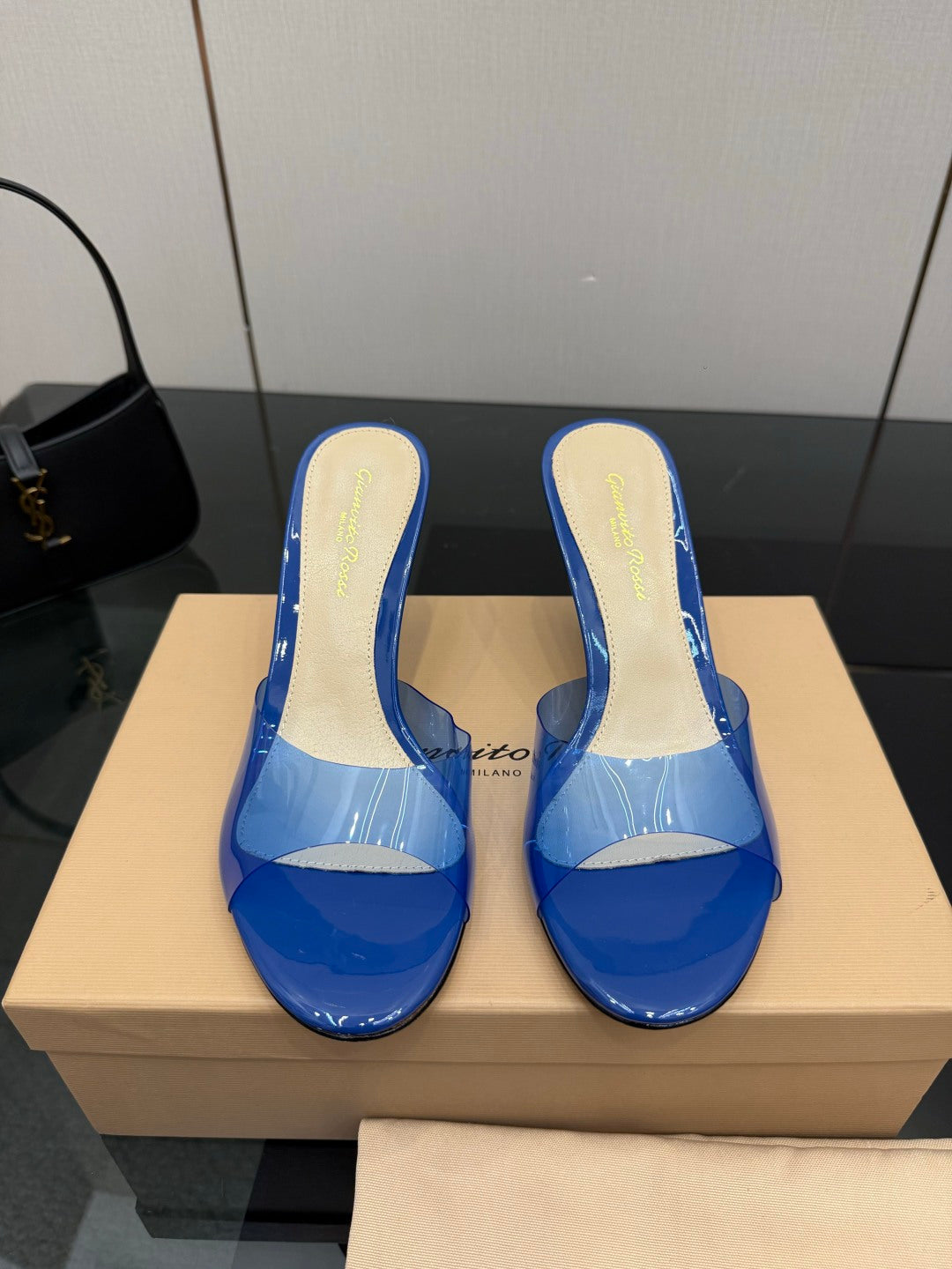 Gianvito Rossi Pointed-Toe Crystal Heeled Sandals – 2026SS