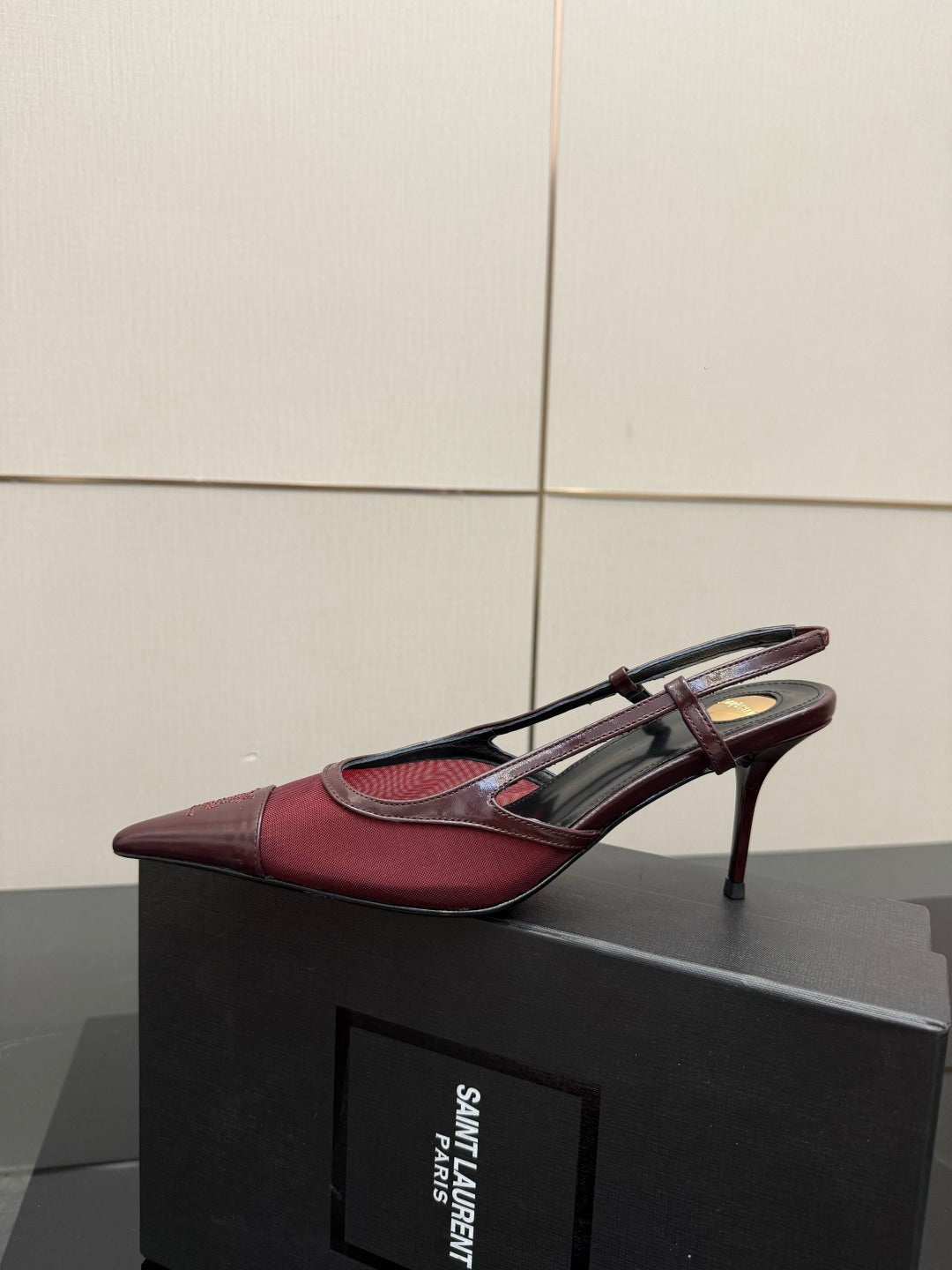 Saint Laurent Lee Chain Heeled Sandals