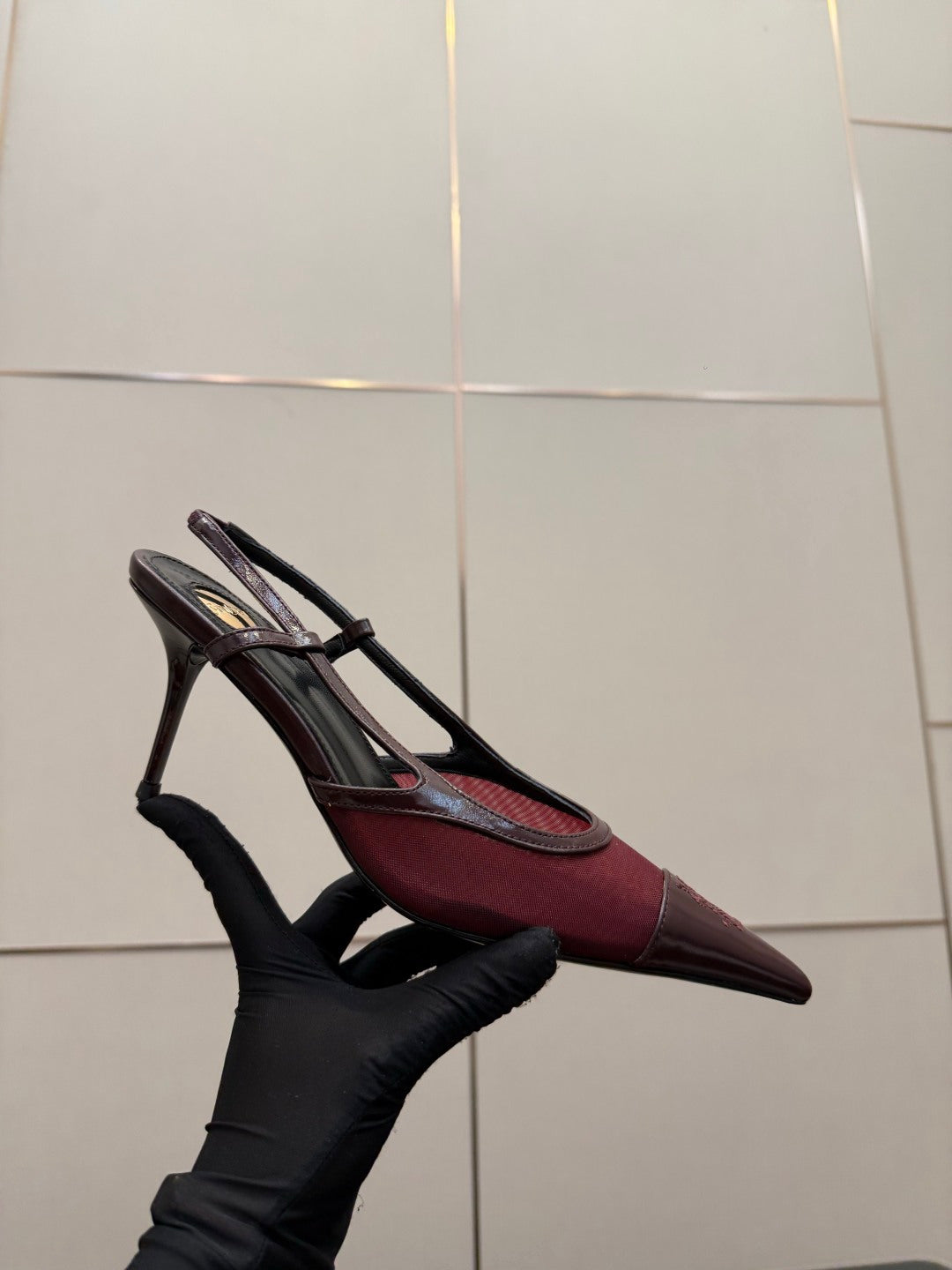 Saint Laurent Lee Chain Heeled Sandals