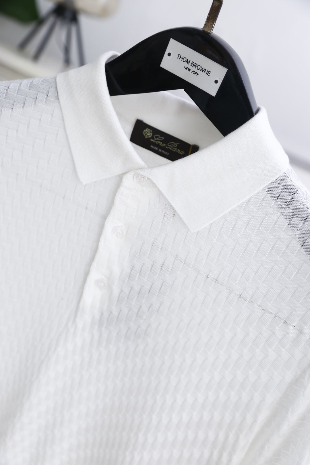 Loro Piana Half-Zip Knit Polo Shirt – Summer Collection – 26SS