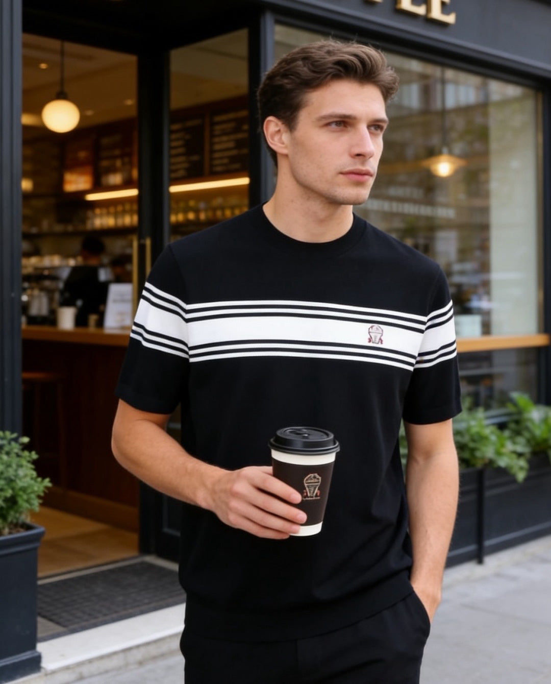 Brunello Cucinelli Striped Round-Neck T-Shirt – Summer Collection – 2026