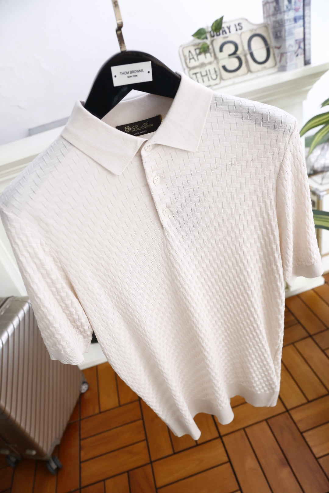 Loro Piana Half-Zip Knit Polo Shirt – Summer Collection – 26SS
