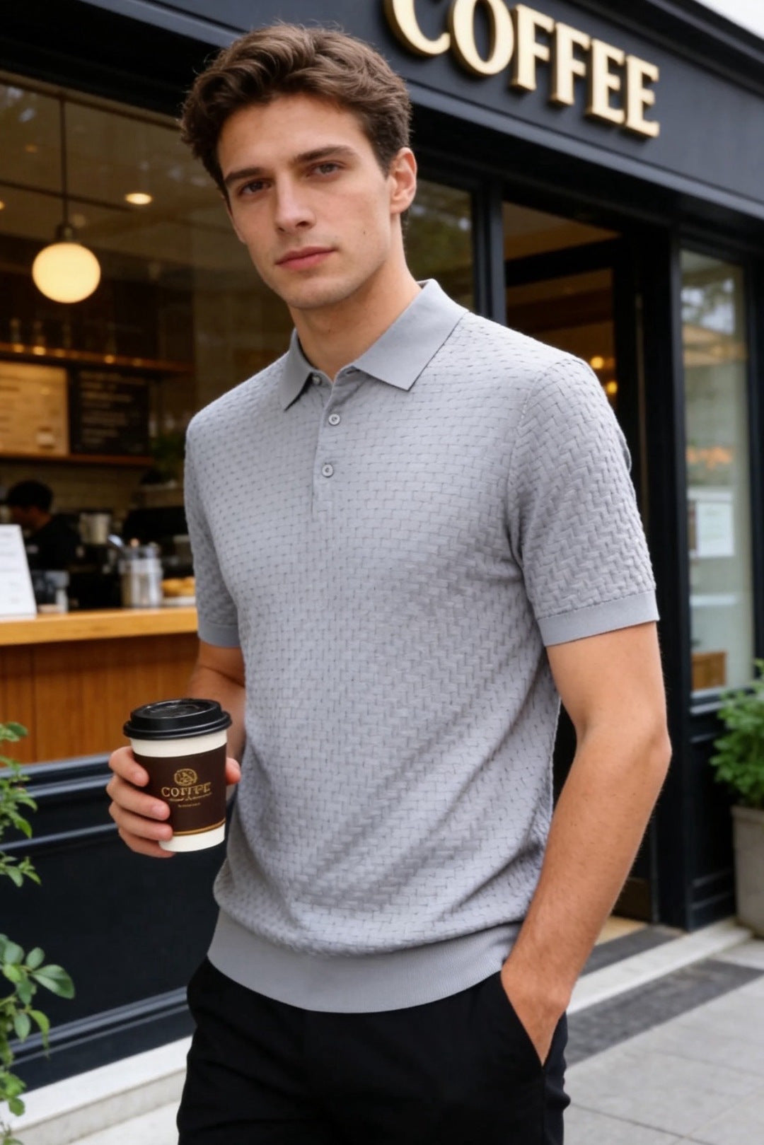 Loro Piana Half-Zip Knit Polo Shirt – Summer Collection – 26SS