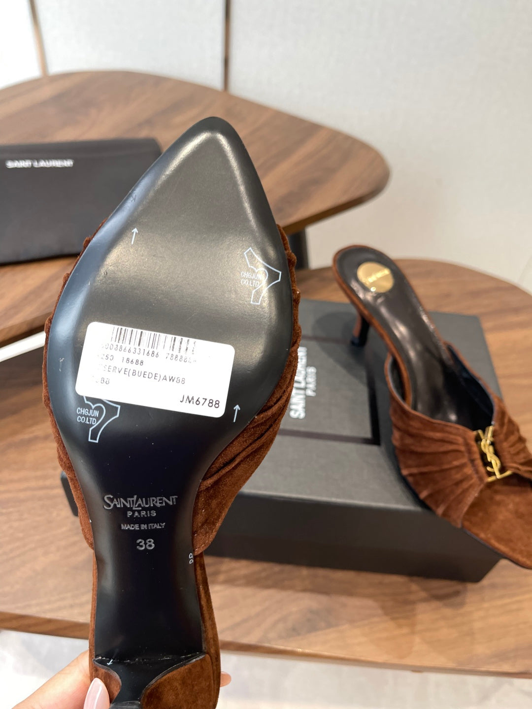 Saint Laurent Pointed-Toe Stiletto Mules – 26SS