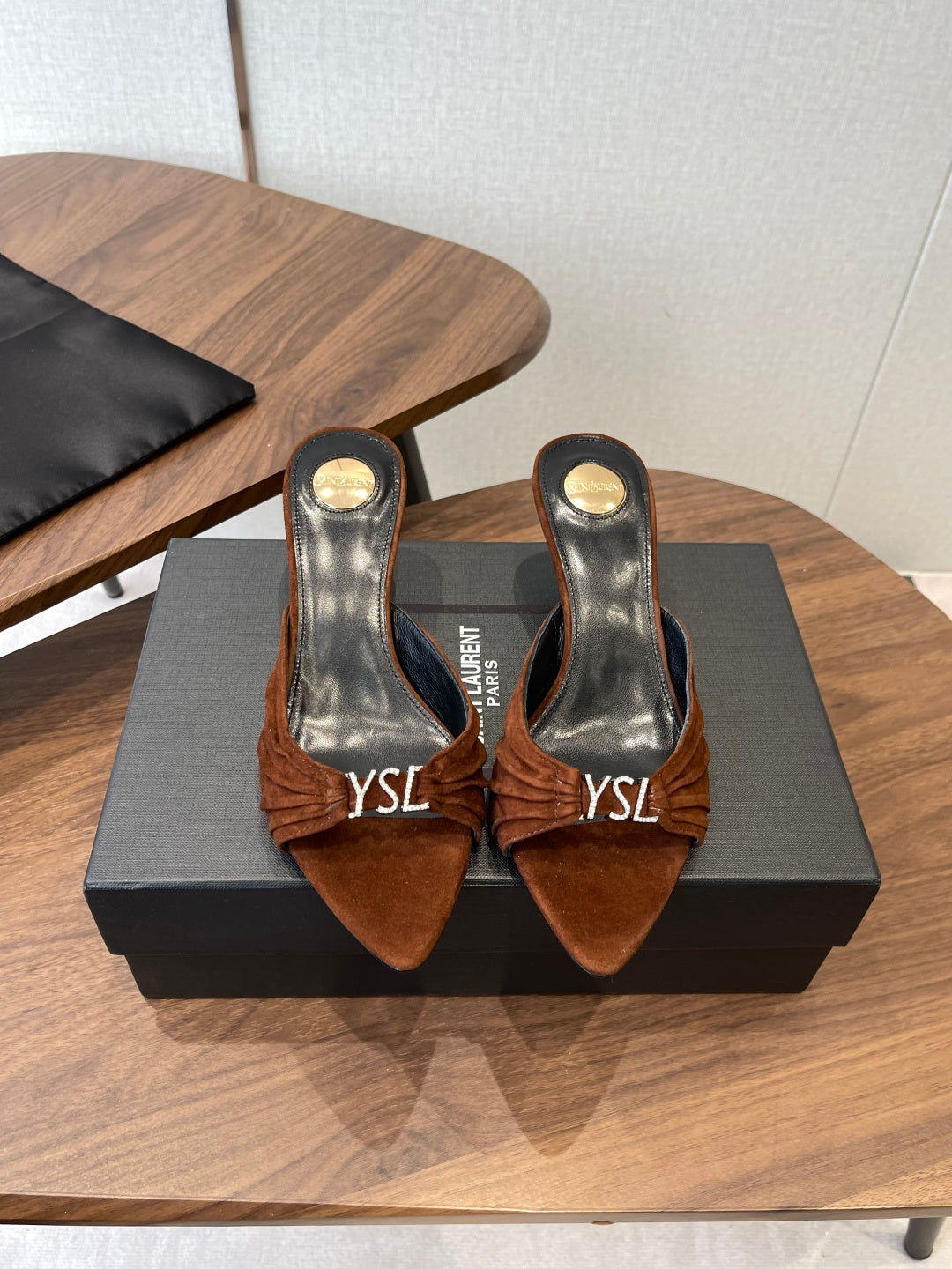 Saint Laurent Pointed Toe Stiletto Heeled Sandals – 26SS
