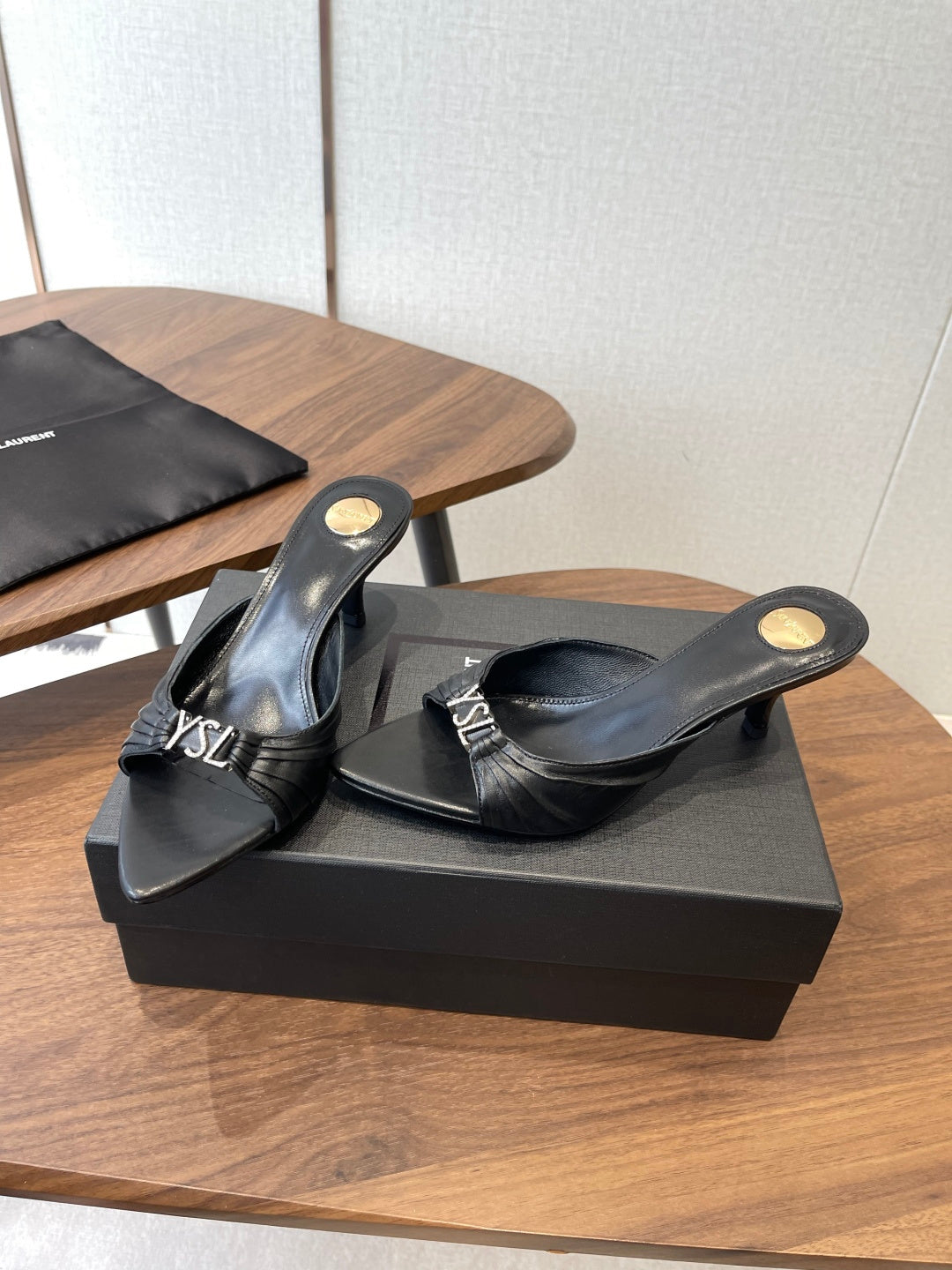 Saint Laurent Pointed-Toe Stiletto Mules – 26SS