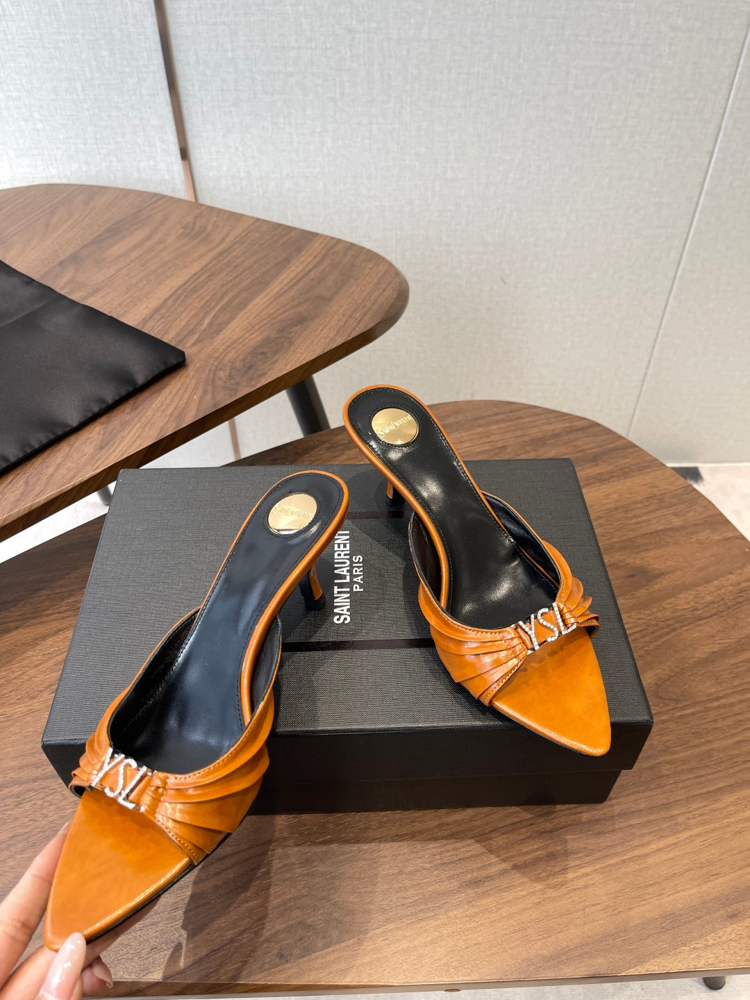 Saint Laurent Pointed-Toe Stiletto Mules – 26SS