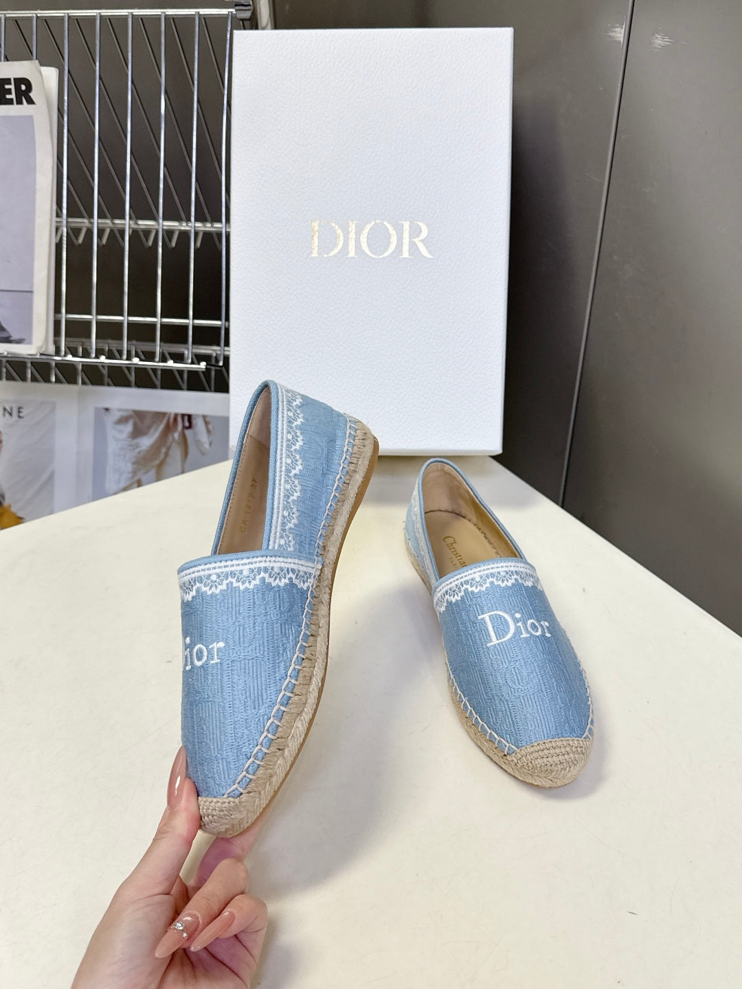 Dior Oblique Lace Espadrilles – Spring/Summer Collection