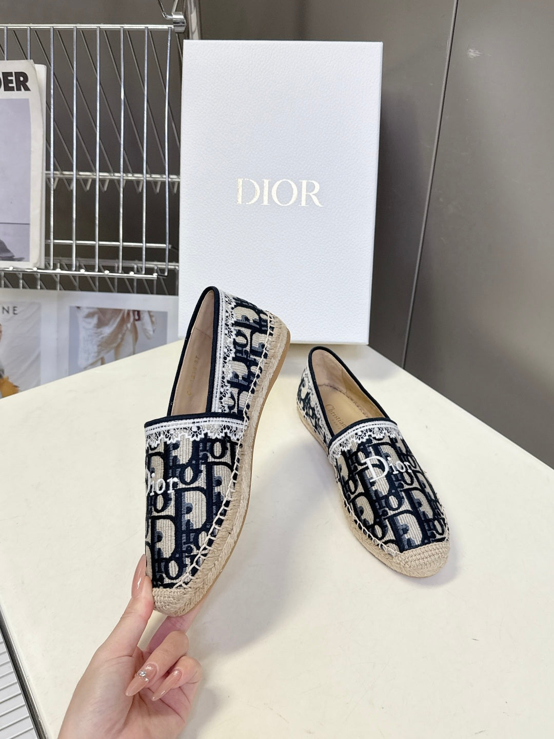 Dior Oblique Lace Espadrilles – Spring/Summer Collection