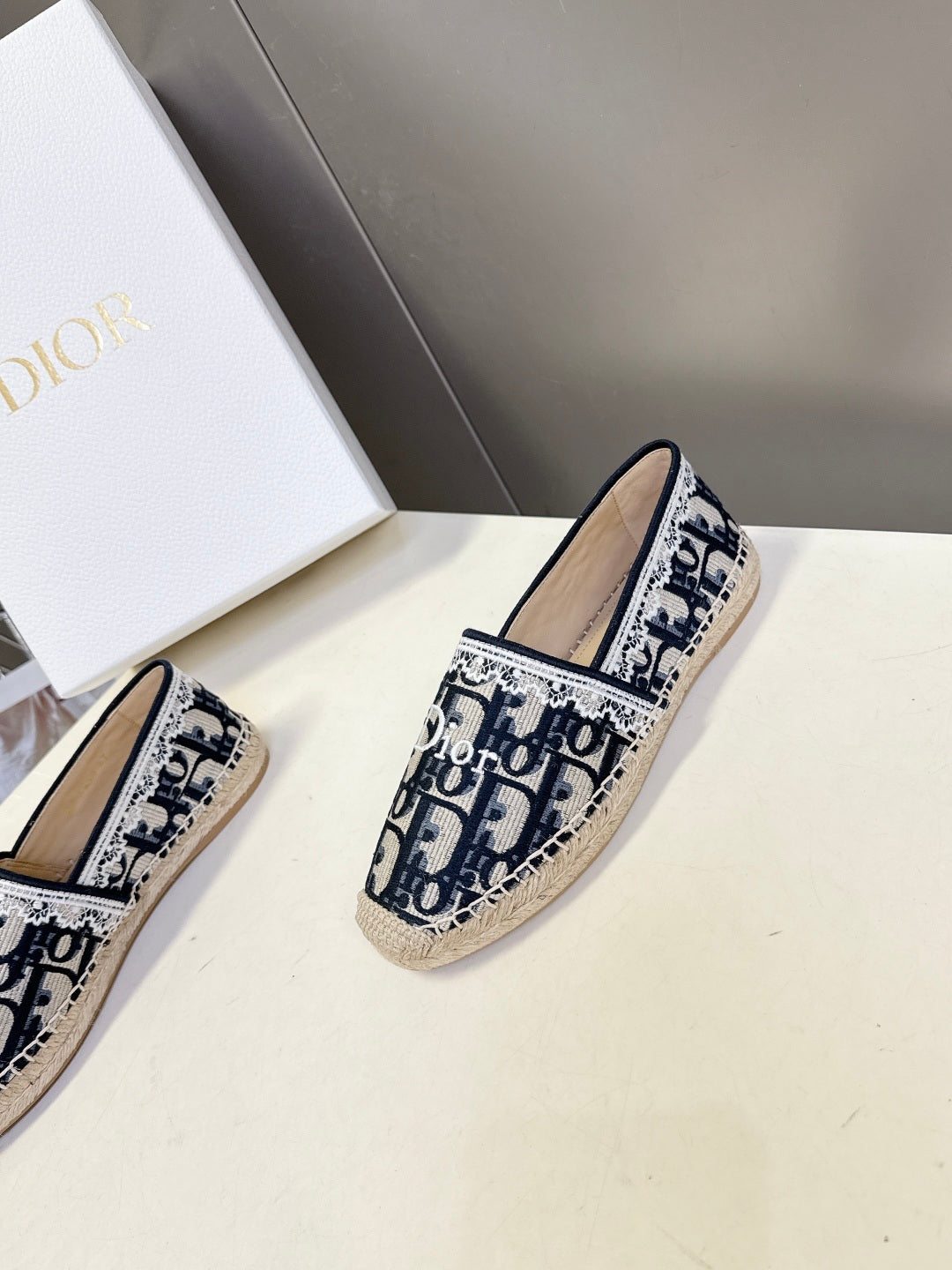 Dior Oblique Lace Espadrilles – Spring/Summer Collection