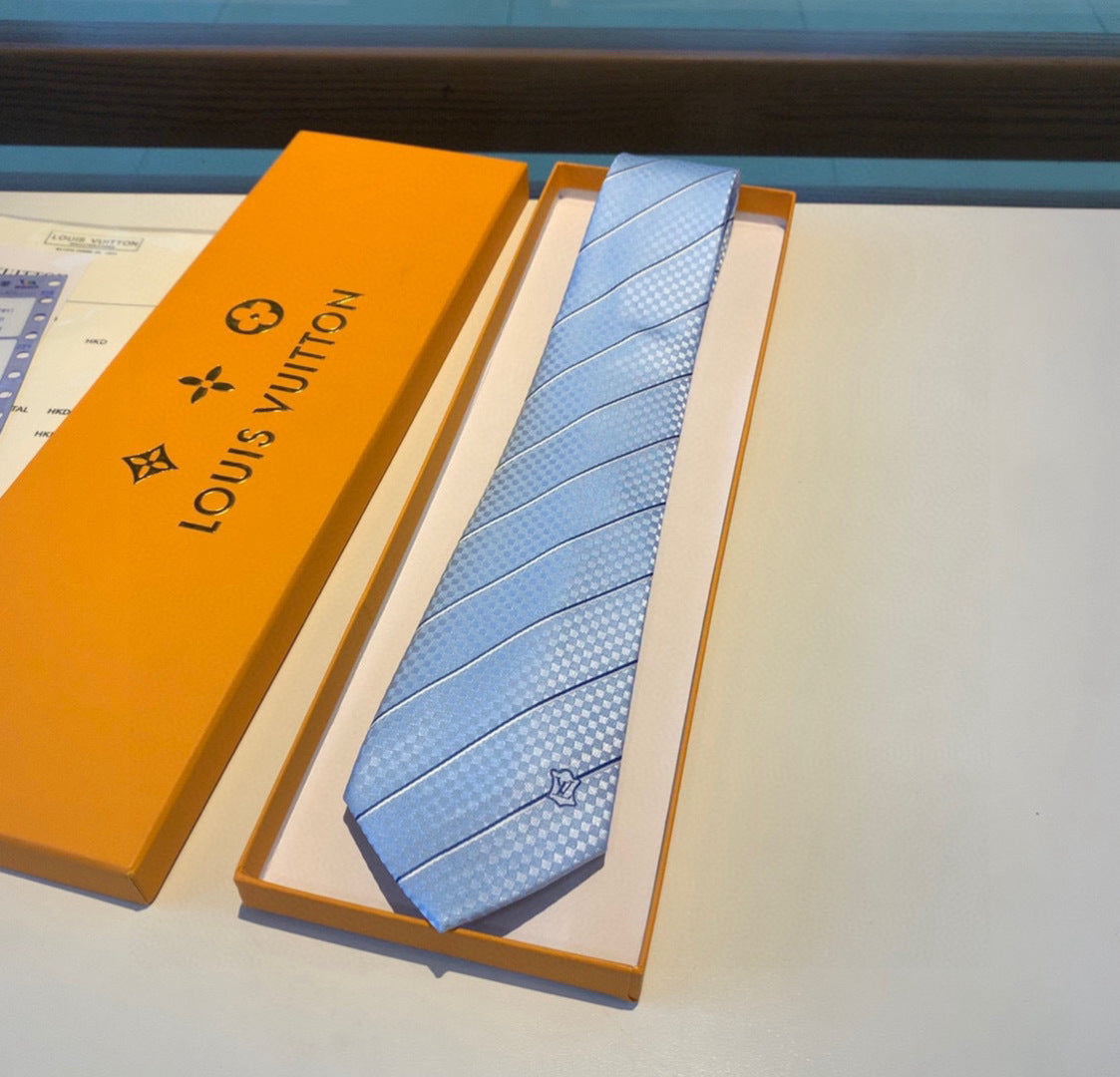 Louis Vuitton ECU Jacquard Silk Tie
