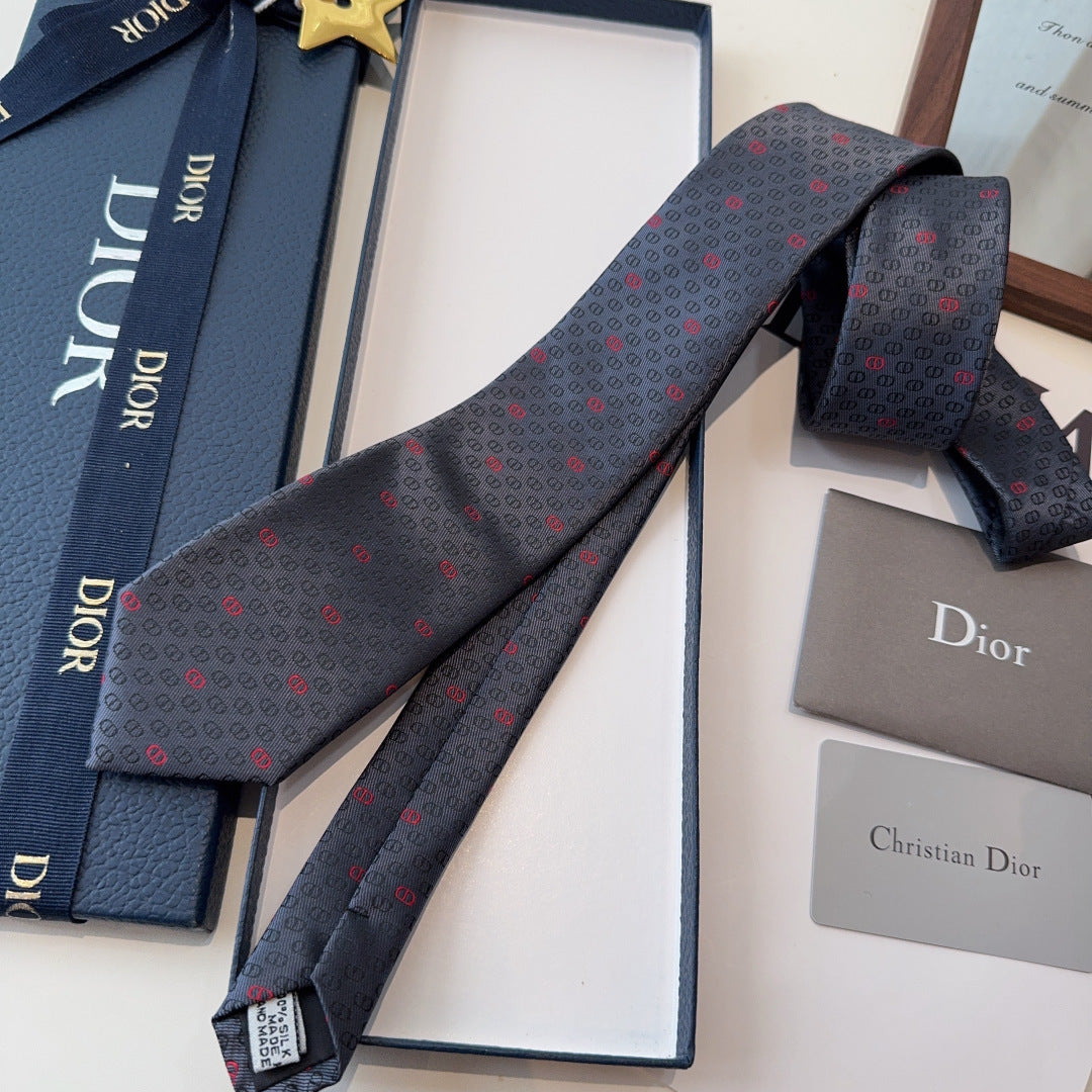 Dior Classic Logo Jacquard Tie
