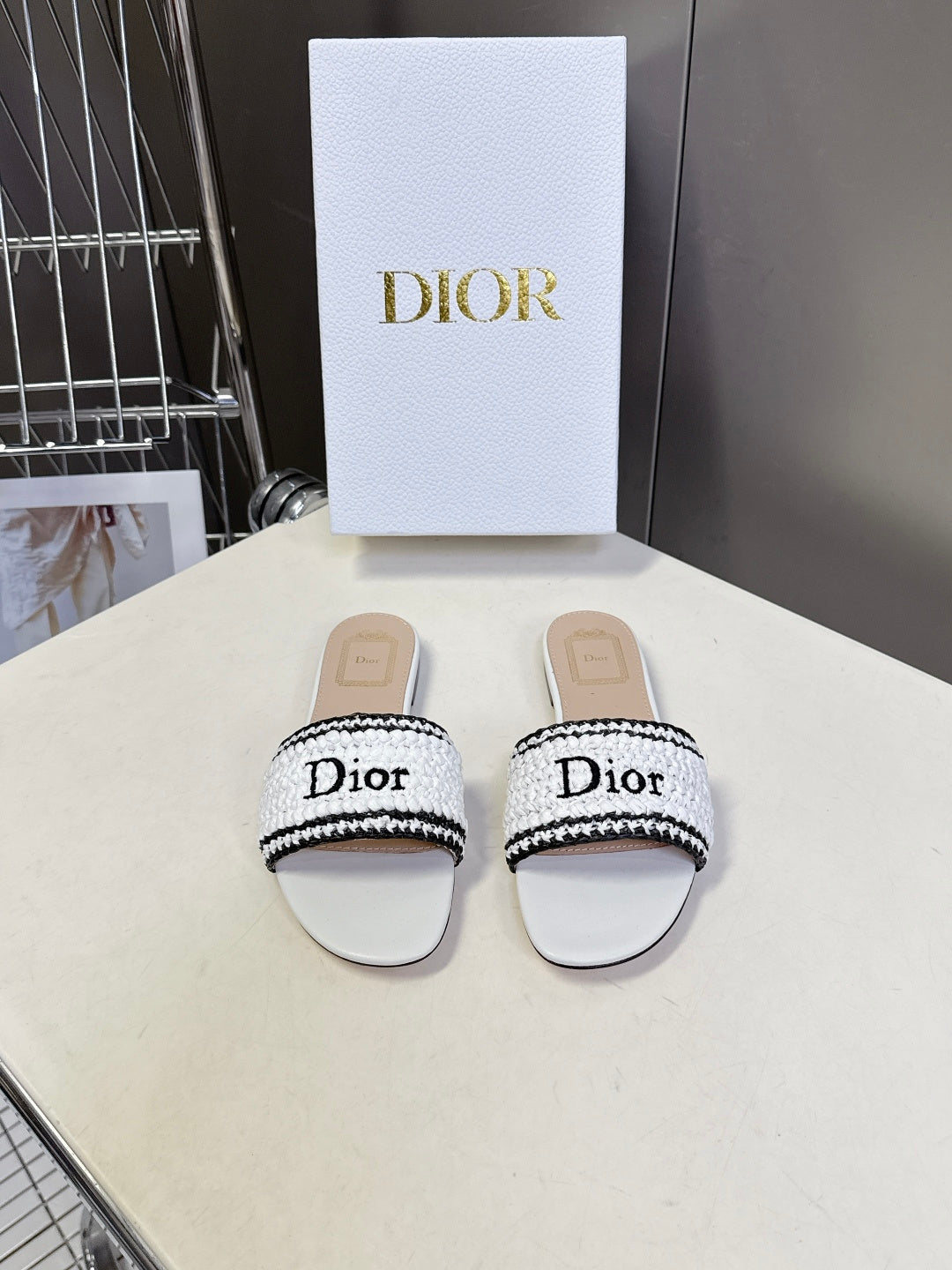 Dior Embroidered Flat Sandals – Spring/Summer Collection