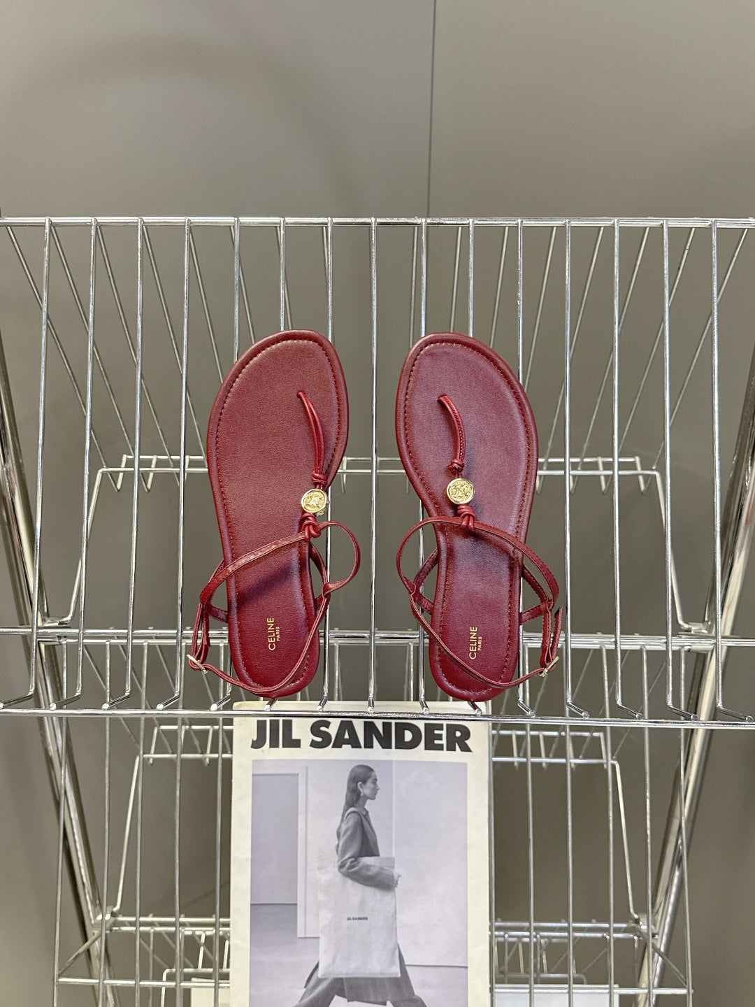 Celine Triomphe T-Strap Flat Sandals – Spring/Summer Collection