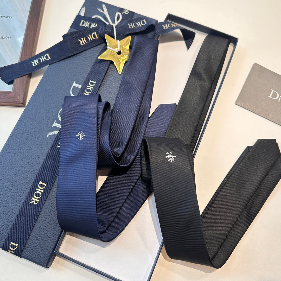 Dior Men's Minimalist Logo Jacquard Tie