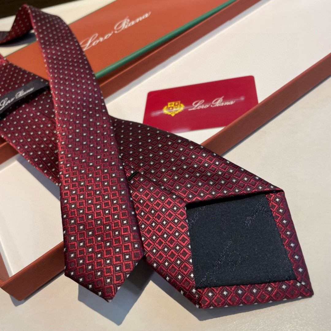 Loro Piana Polka Dot Silk Tie