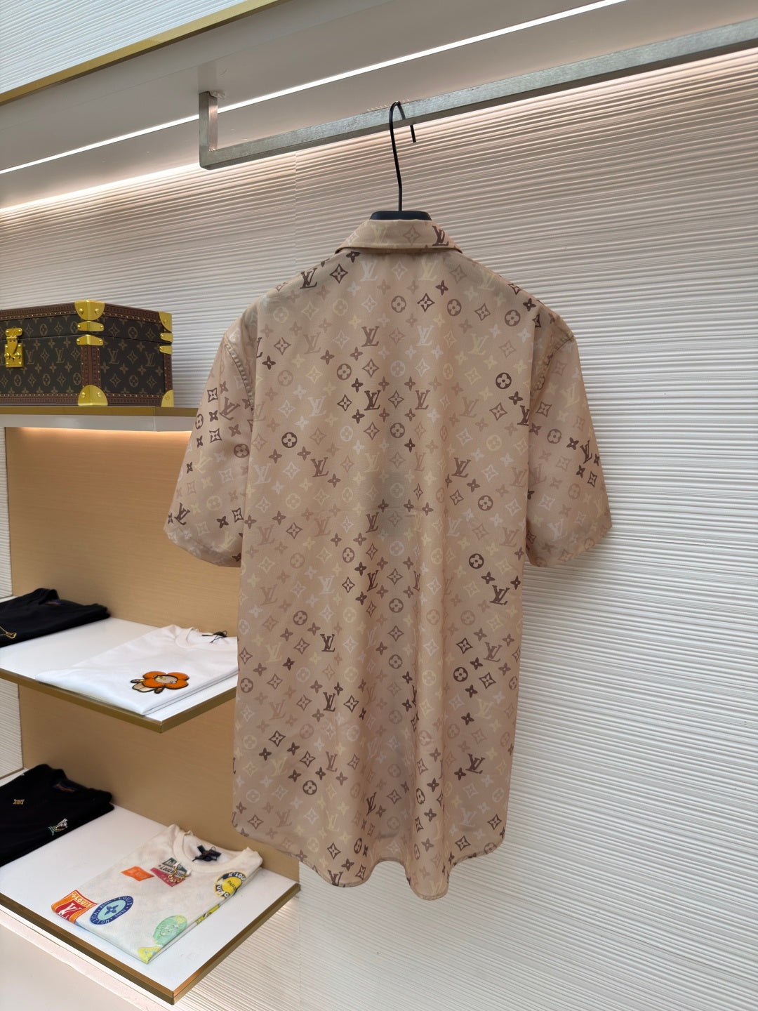 Louis Vuitton Monogram All-Over Print Beach Shirt