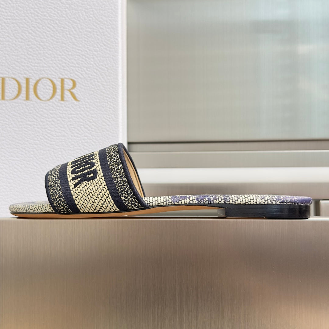 Dior Dway Embroidered Flat Slides – Spring/Summer 2026 Collection