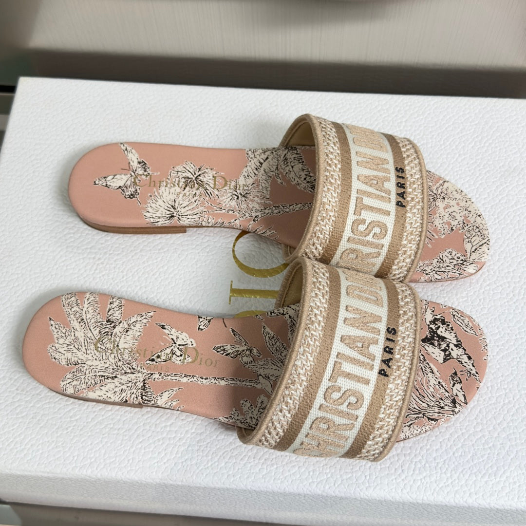 Dior Dway Embroidered Flat Slides – Spring/Summer 2026 Collection