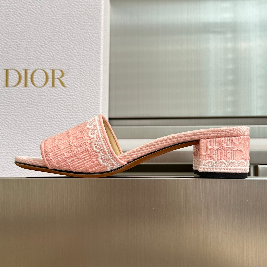 Dior Dentelle Lace Flat Sandals – Summer Collection – 2026