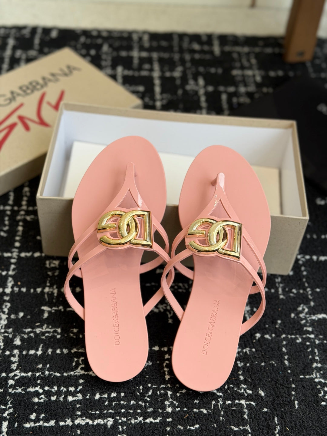 Dolce & Gabbana Jelly Thong Sandals – Spring/Summer Collection