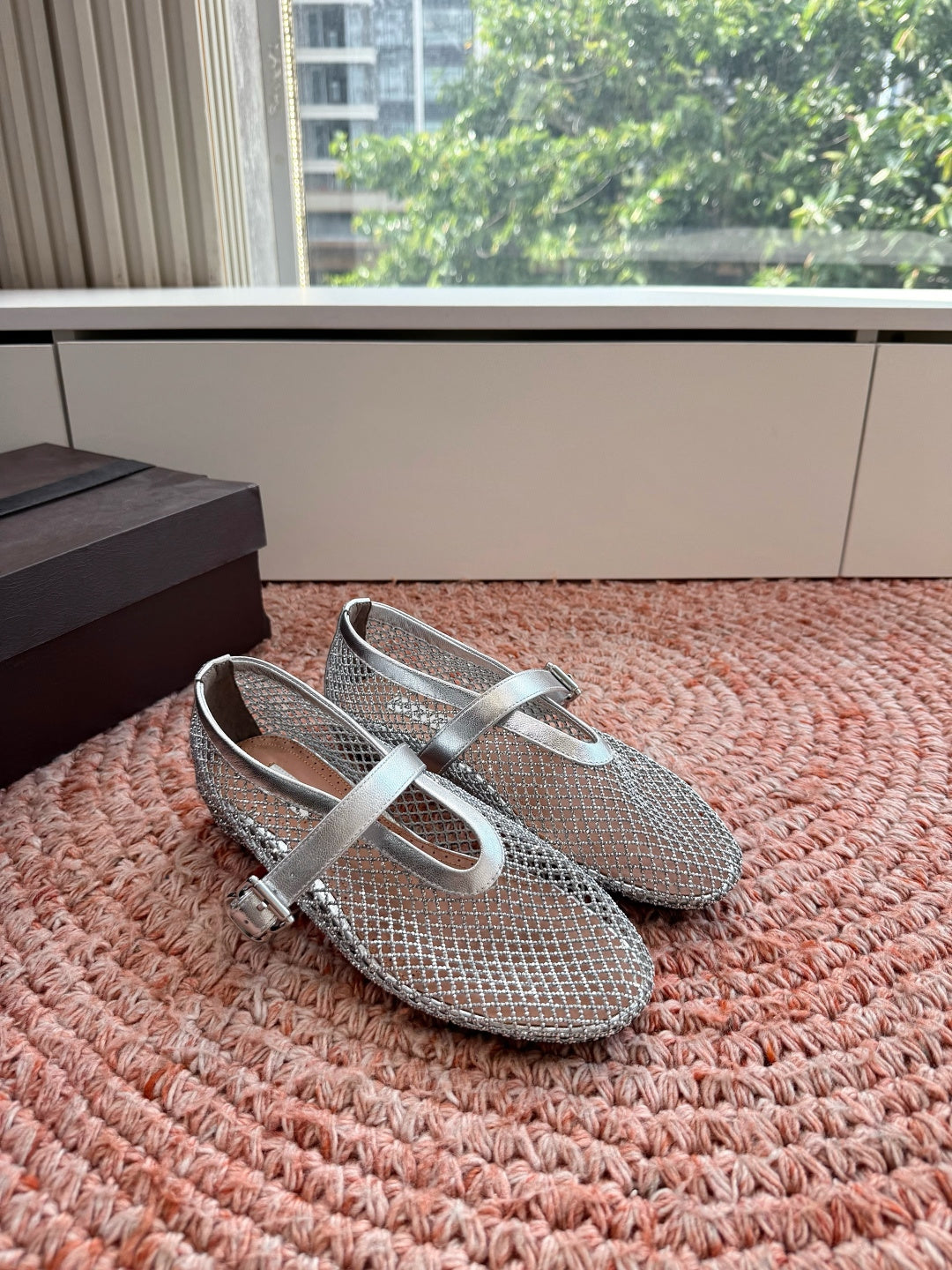 Alaïa Hidden Heel Fishnet Mules – 2026SS