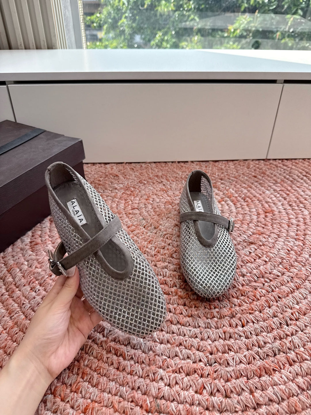 Alaïa Hidden Heel Fishnet Mules – 2026SS