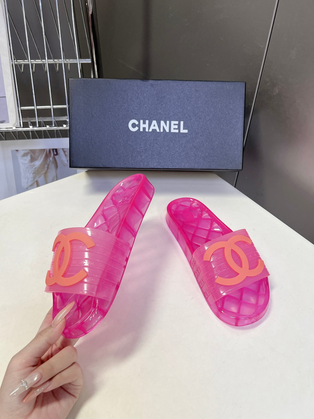 Chanel Classic PVC Jelly Slides – Spring/Summer Collection
