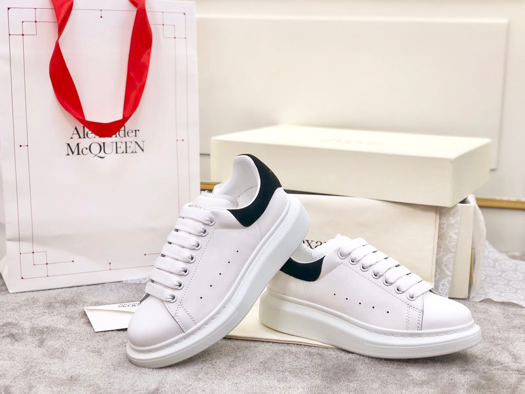 Alexander McQueen Classic Platform White Sneakers