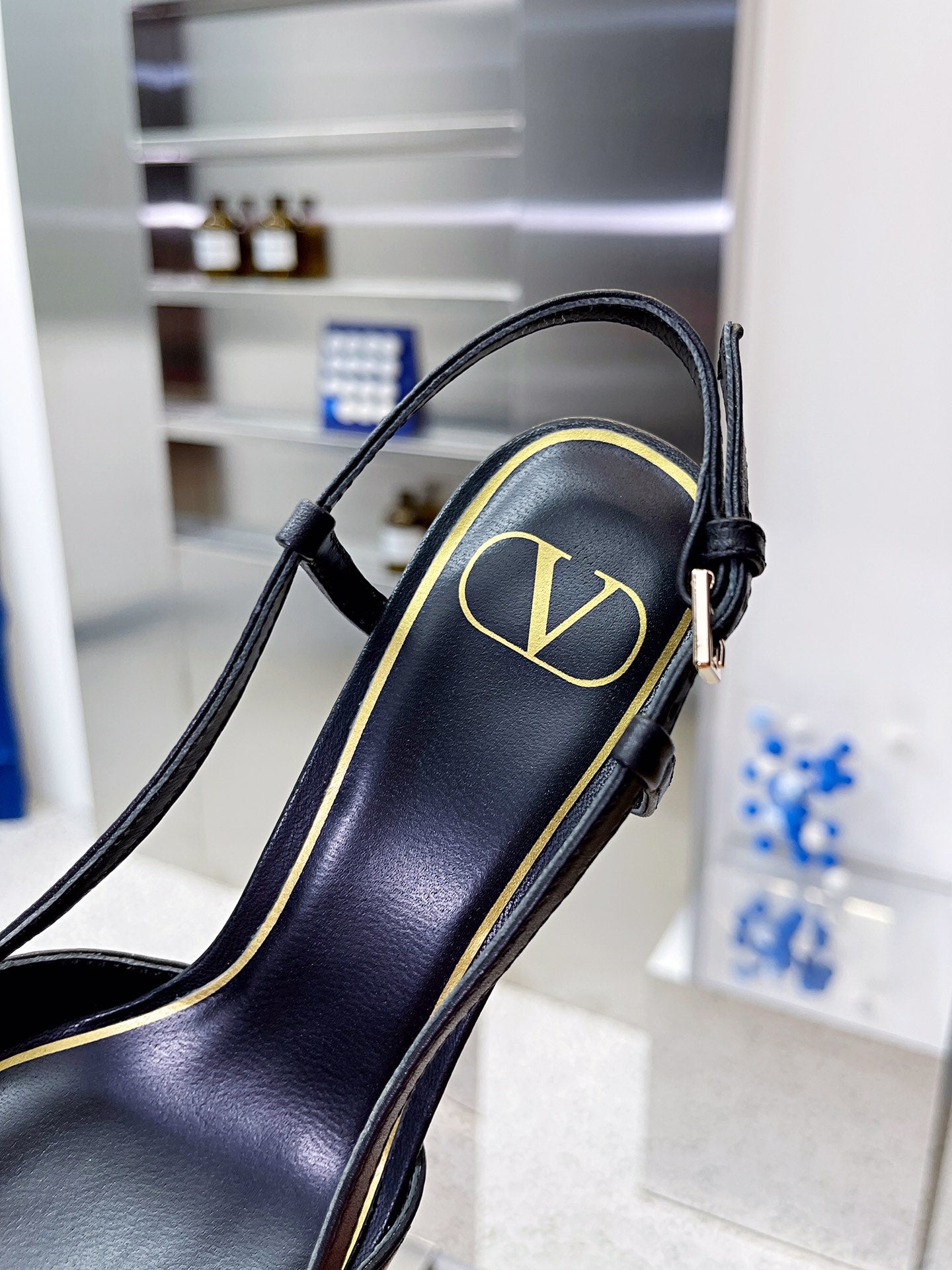 Valentino VLogo Signature Pointed Toe Patent Leather Pumps