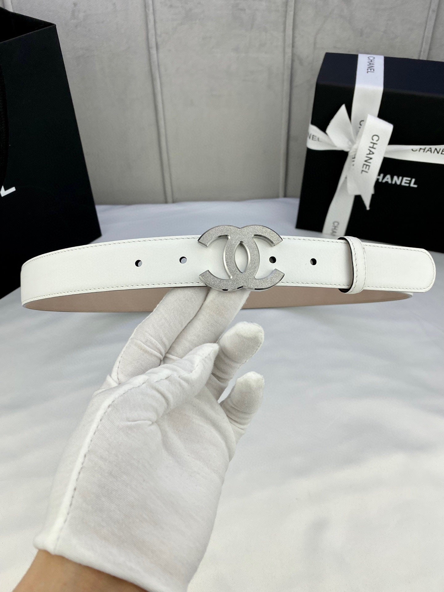 Chanel Ladies Classic Leather Belt