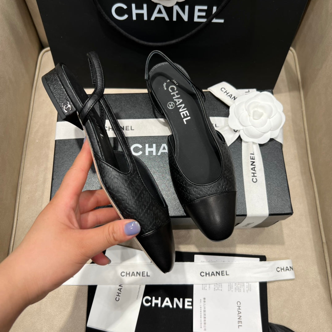 Chanel 2022 Two-Tone Slingback Sandals – Spring/Summer Collection