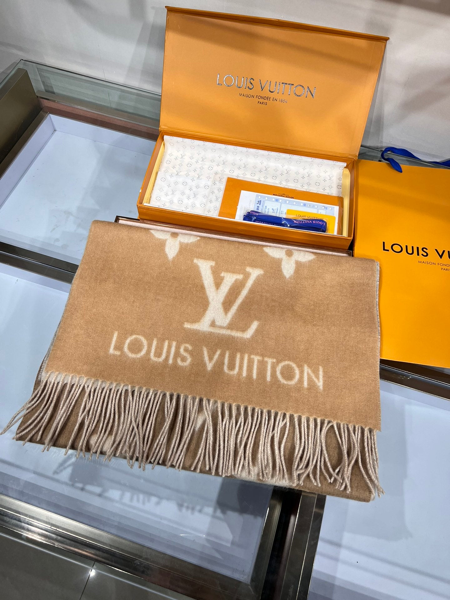 Louis Vuitton Double-Sided Cashmere Gradient Scarf
