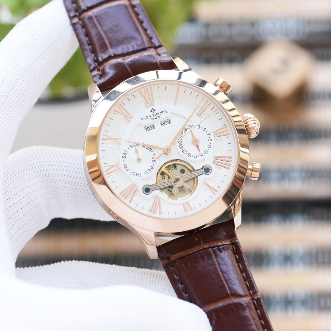 Patek Philippe Men's Automatic Tourbillon Watch – New Collection