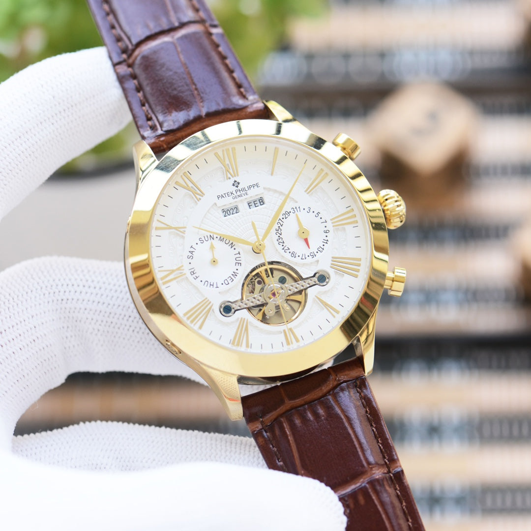 Patek Philippe Men's Automatic Tourbillon Watch – New Collection
