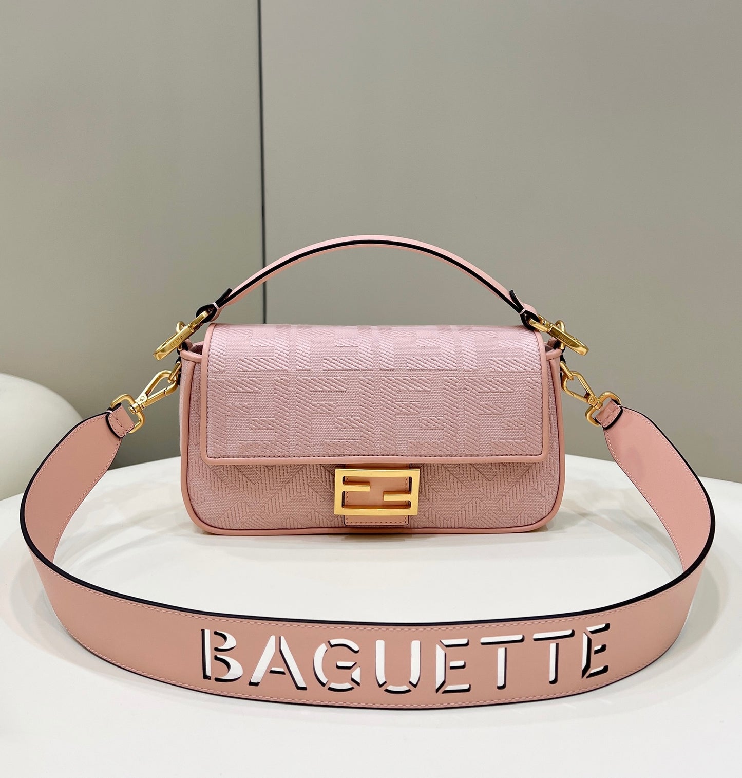 Fendi Classic Canvas Baguette Bag