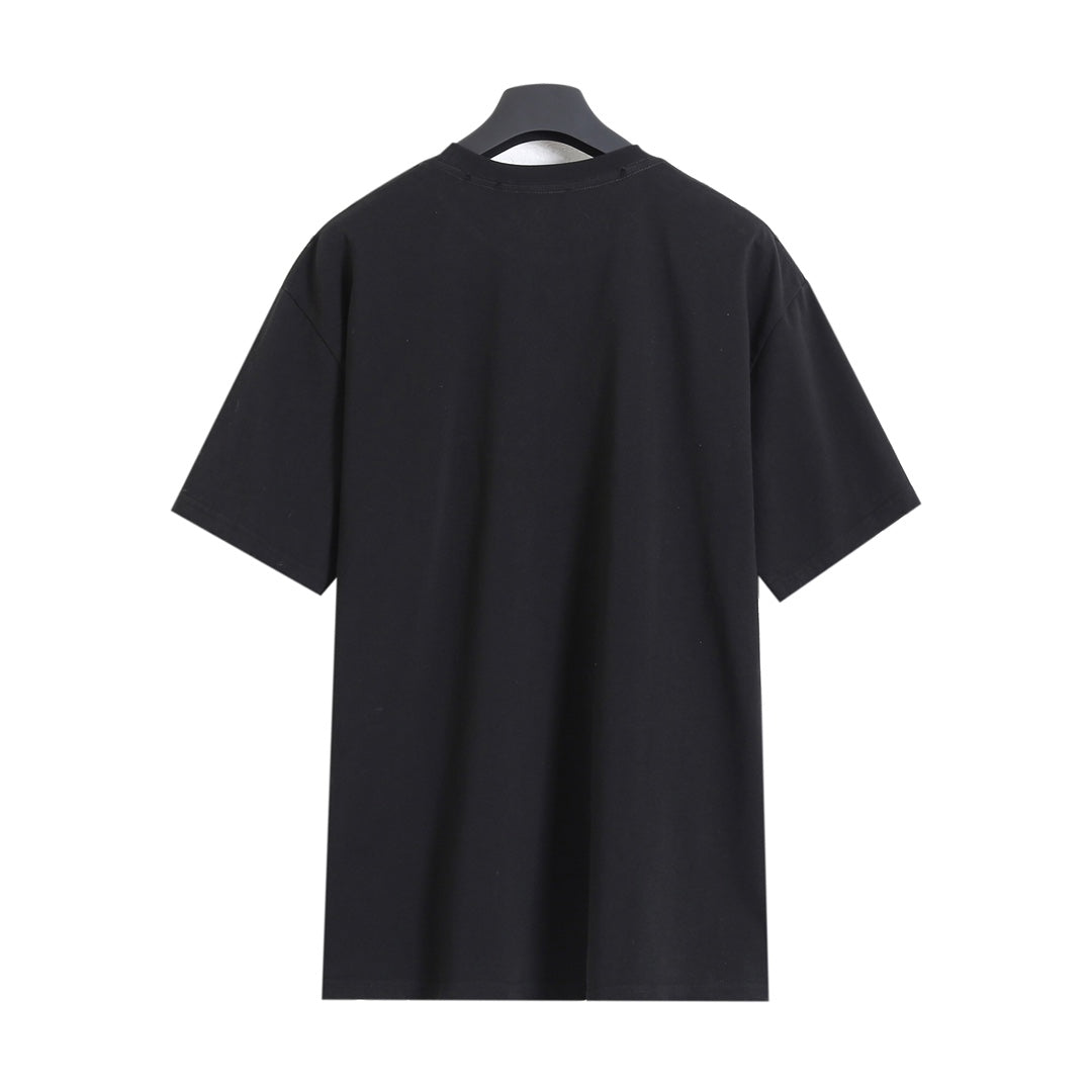 Balenciaga Apple Logo Embroidered Distressed T-Shirt – 26SS