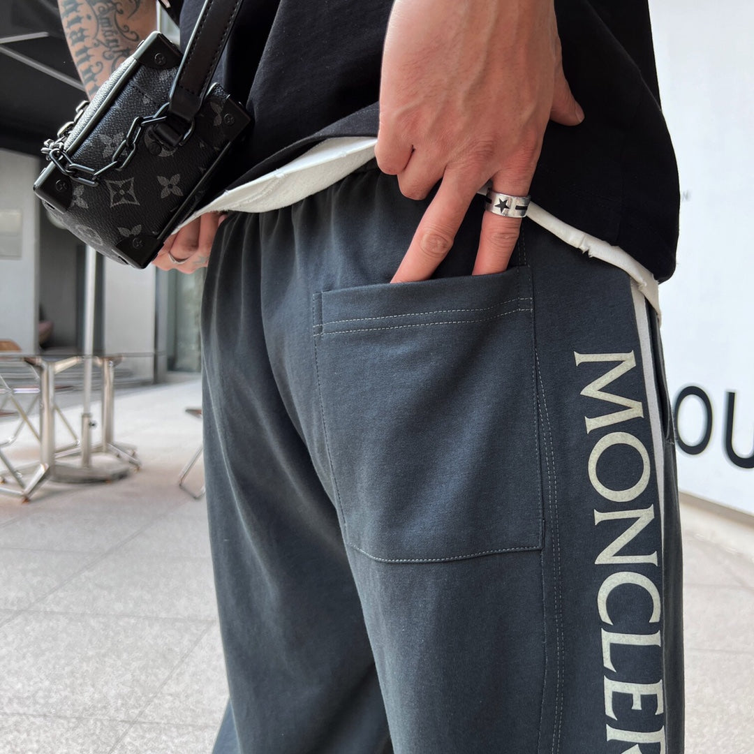 Moncler Logo Print Webbing Jogger Pants – 2023 Spring/Summer Collection