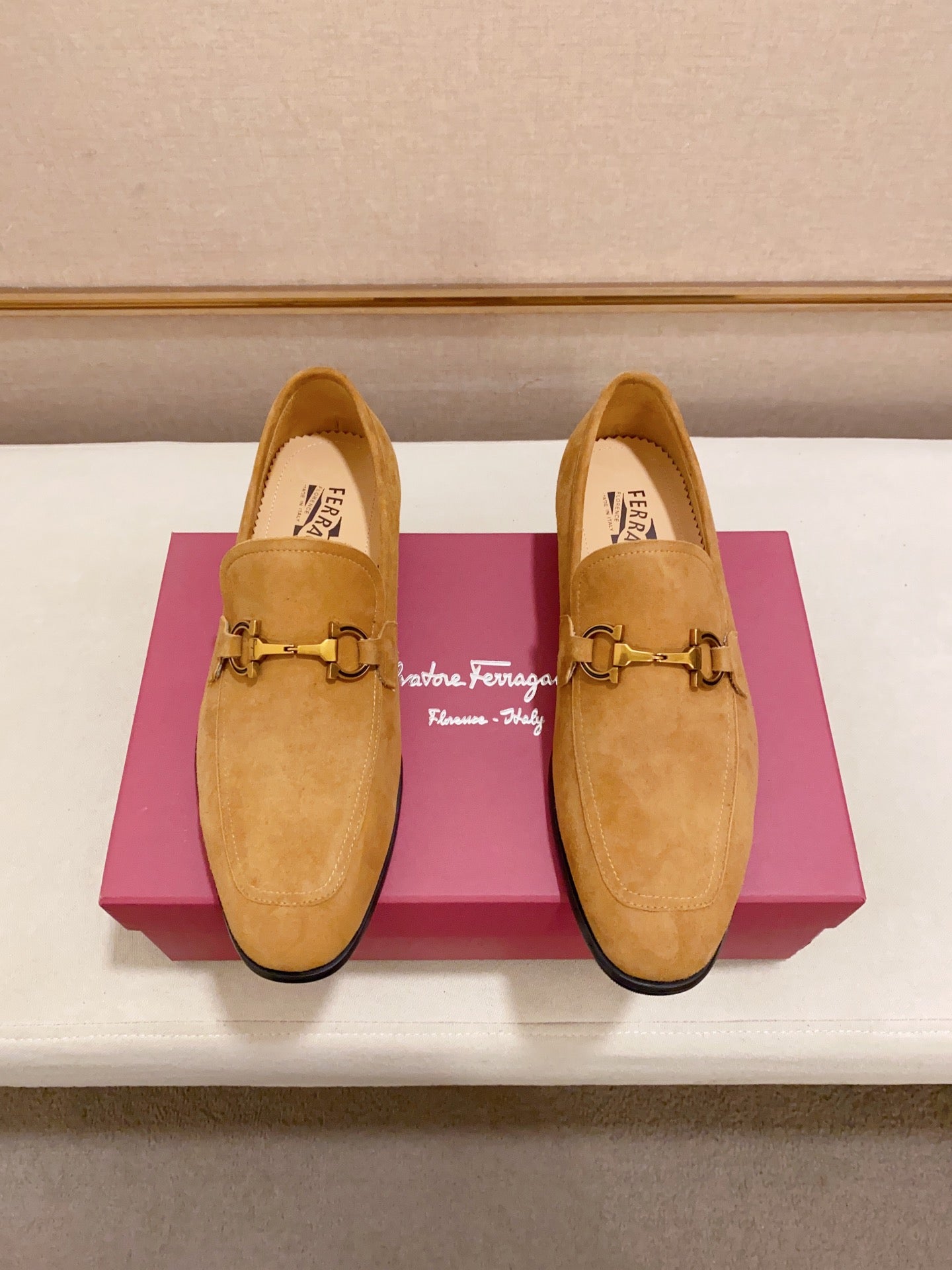 Ferragamo Suede Driving Shoes
